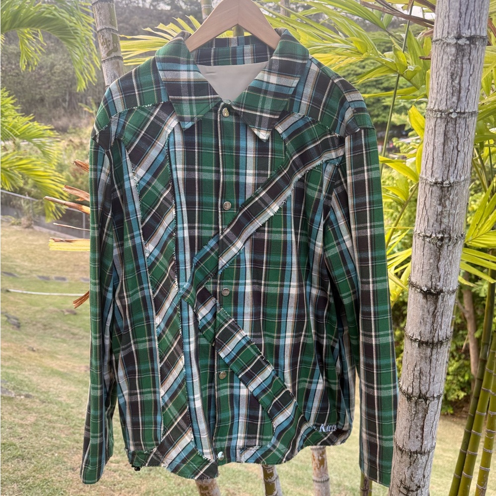 KITH Flannel Jacket with “K” in the middle